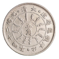 光绪二十四年北洋机器局造五角银币一枚
