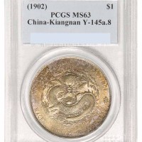 1902年壬寅江南省造光绪元宝库平七钱二分银币一枚