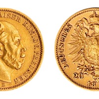 1873年德国金币一枚