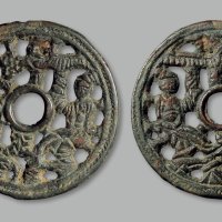 人物故事镂空花钱