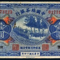 民国十四年（1925年）中国丝茶银行天津壹圆