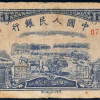 第一版人民币伍圆水牛