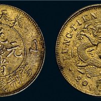 乙巳（1905年）奉天省造光绪元宝二十文铜币