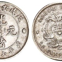 1897年戊戌安徽省造光绪元宝库平七分二厘银币一枚