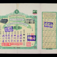 1936年天津益善房产股份有限公司股票壹股国币壹佰圆一枚