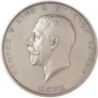 1927年乔治五世像大英帝国皇家艺术学会银质奖章