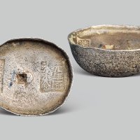 崇庆州”双排戳十两银锭