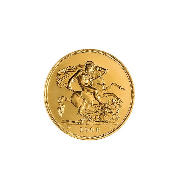 1996年英国马剑图金币