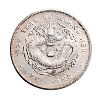 三十三年（1907年）北洋造光绪元宝七钱二分银币（LM464）