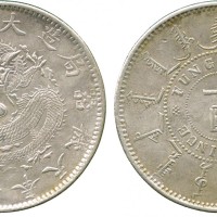 奉天省造光绪24年一圆小嘴龙 PCGS AU Details