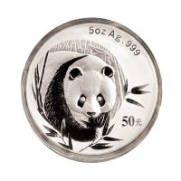 2003年中国人民银行发行熊猫精制银币