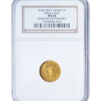 日本明治三十年（1897年）五圆金币