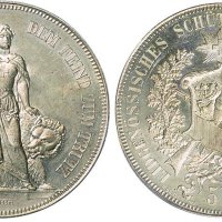 1885年瑞士狩猎节银币