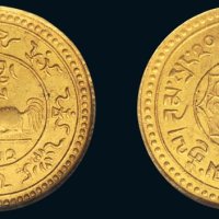 1918年西藏狮图金币20两 NGC MS 62