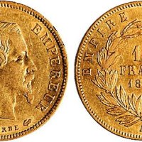 1855年法国拿破仑三世10法郎金币