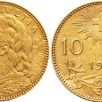 1912年瑞士10法郎金币