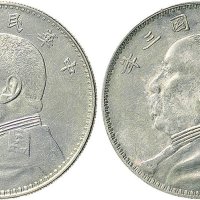 民国三年（1914年）袁世凯像壹圆银币（LM63）二枚