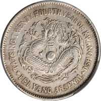 北洋造光绪24年五角 PCGS AU Details