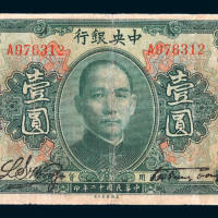 民国十二年（1923年）中央银行壹圆