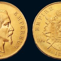 1859年法兰西第二帝国拿破仑三世一百法郎金币