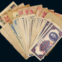 新疆纸币一组七十二枚