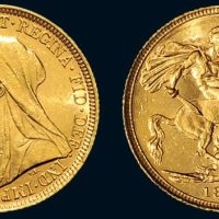 1896年维多利亚像马剑金币