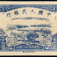 第一版人民币伍圆水牛