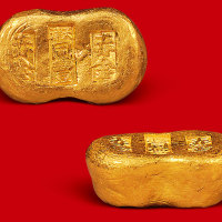 清末民初“天津同丰”、“赤金”一两金锭