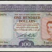 1953年貨幣發行局100元