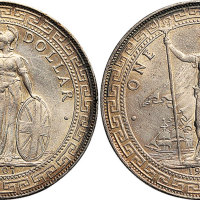 1907年英国站人像壹圆二枚