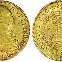 1812年西班牙费而南德七世8s金币