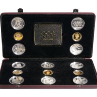 1996年奥运百年纪念金、银币一套