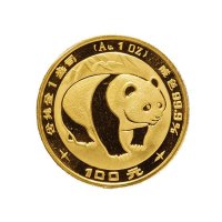 1983年中国人民银行发行熊猫金币一组3枚