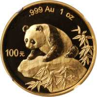 1999年熊猫纪念金币1盎司 NGC MS 68