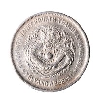 大清光绪二十四年（1898年）北洋造光绪元宝七钱二分银币（LM449）