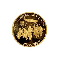 1986年韩国汉城奥林匹克运动会25000韩元金币
