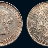1866年香港维多利亚像壹圆银币