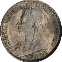 1893-LVI英国一克朗 NGC MS 64