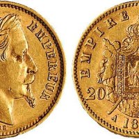 1867年拿破仑三世20法郎金币
