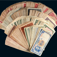 民国中国银行纸币一组三百六十余枚