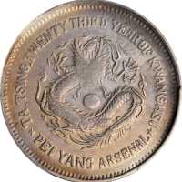 北洋造光绪23年五角 PCGS XF Details
