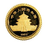 1982年中国人民银行发行熊猫金币