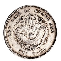 三十三年（1907年）北洋造光绪元宝七钱二分银币（LM464）