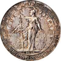 1929/1-B年站人贸易银元 PCGS MS 63