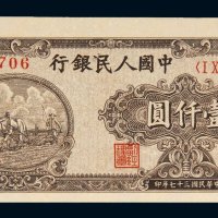 第一版人民币壹仟圆狭长耕地