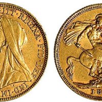 1894年维多利亚女皇骑马金币