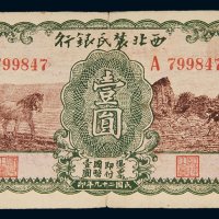 民国二十九年（1940年）西北农民银行壹圆