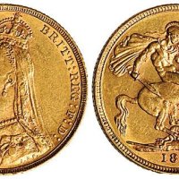 1891年英国维多利亚女皇骑马金币