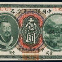 民国元年（1912年）中国银行兑换券云南壹圆