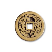 清·“道光通宝”背龙凤花钱